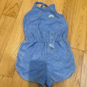 GAP Blue Swim Coverup with Elastic Waist